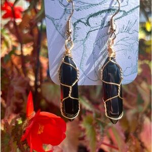 Black Wrapped Dangles